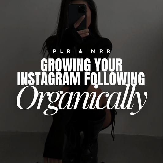 Growing Your Instagram Following Organically Ebook With MRR - Evolving Earnings