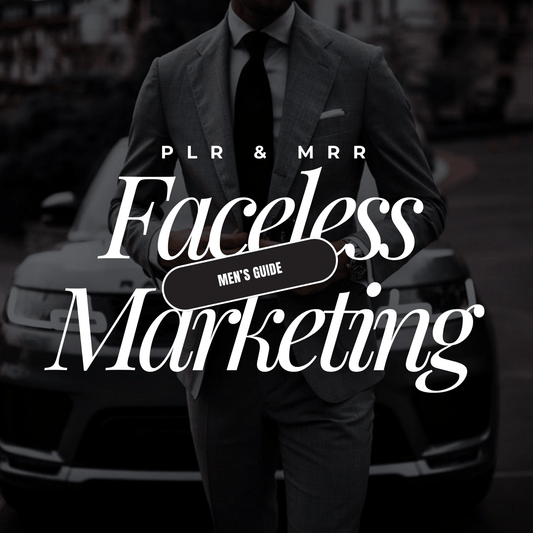 Men's Guide To Faceless Marketing Ebook With MRR - Evolving Earnings